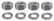 A-8509 Set of 4 mounting nuts and lockwashers to attach the water pump to the cylinder head