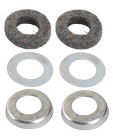 A-8542 Water Pump Bearing Felts, Cup Washers and Flat Washers- Pair of each (6 pieces total)