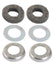 A-8542 Water Pump Bearing Felts, Cup Washers and Flat Washers- Pair of each (6 pieces total)
