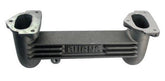 A-9504 Aluminum Burns Dual Carb Downdraft Intake Manifold
