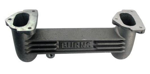 A-9504 Aluminum Burns Dual Carb Downdraft Intake Manifold