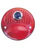 A-13450-BD  Tail Light Lens Red with Blue Dot