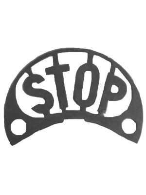 A-13653  Drum Tail Light STOP Sign Beh. Lens