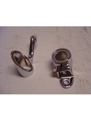 A-18551  Sportlight Bracket set- For 1928-1929 Closed Cars- USA Made- Chrome Plated