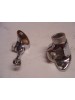 A-18552  Sportlight Bracket set for 1930-1931 Closed Cars (except slant windhield cars)- Chrome plated set- USA Made