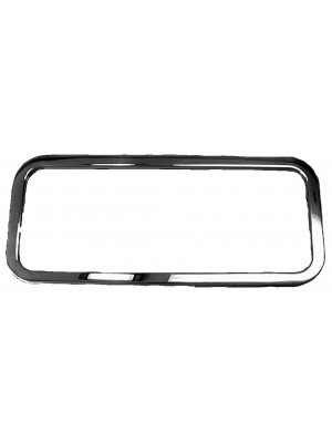 A-37533  Roadster Rear Window Frame & Glass- Stainlesss