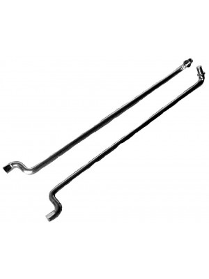 A-47122  Door Opener Rods-Pair- with clips. Fits 1928-1929 Tudor and Coupes, and 1930-1931 Tudor Sedan and Pickups