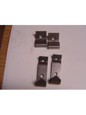 A-55110-B  Early 1930 Closed Cab Pickup Seat Backrest Clips- 4 piece set- Steel - USA Made- Holds Seat Bacrest in Cab