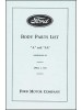 A-99005  Model A Body Parts Book- By Ford