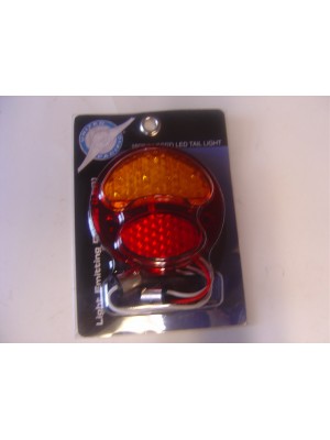 A-13418-R LED Conversion for tail lights. 12 volt  Red/Amber Right side (w/o license light)